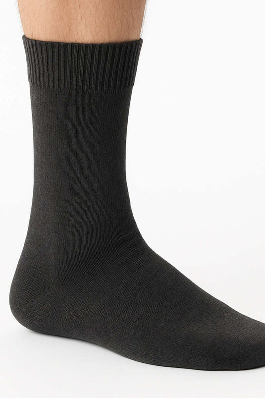 Men's Thermal Socket Socks, Smoke Grey