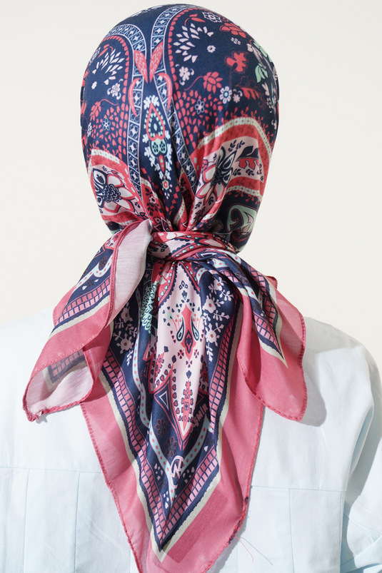 Ethnischer Blumen-weicher Schal Dusty Rose