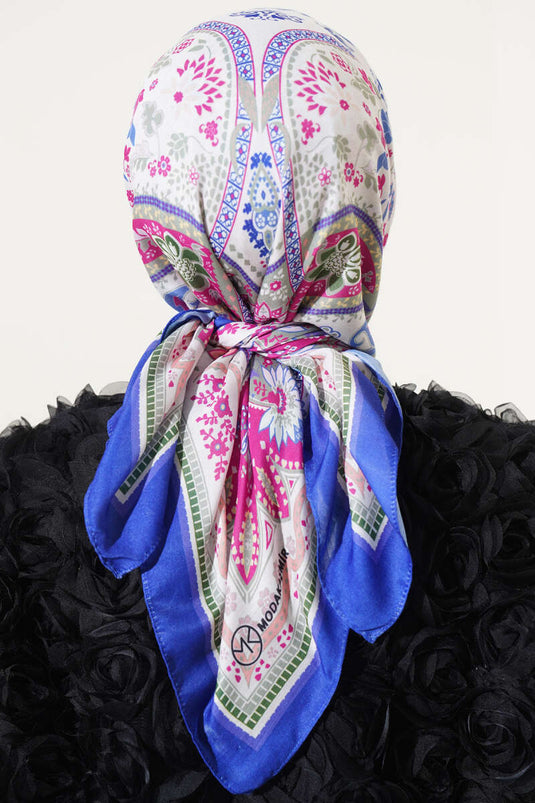 Etnik Çiçekli Soft Eşarp Parlement