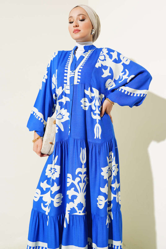 Abito da polso elastico con fantasia etnica Saks