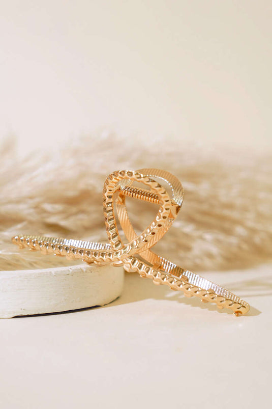 Boucle à Loquet Modèle Écrasé Or