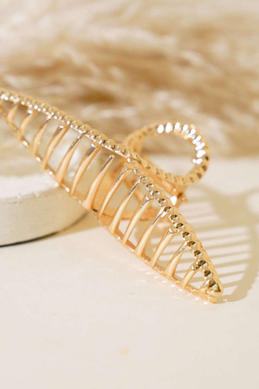 Boucle à Loquet Modèle Écrasé Or