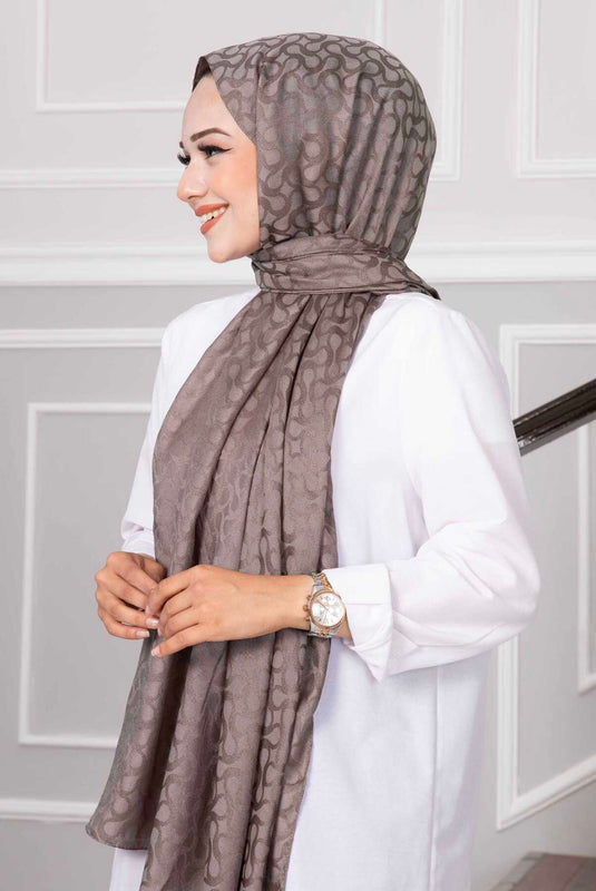 Fendi châle hijab à motifs vison