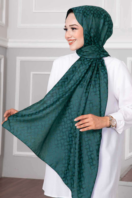 Scialle Hijab Fantasia Fendi Smeraldo