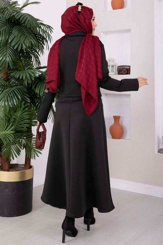 Ensemble Veste Zippée Jupe Et Scuba Noir