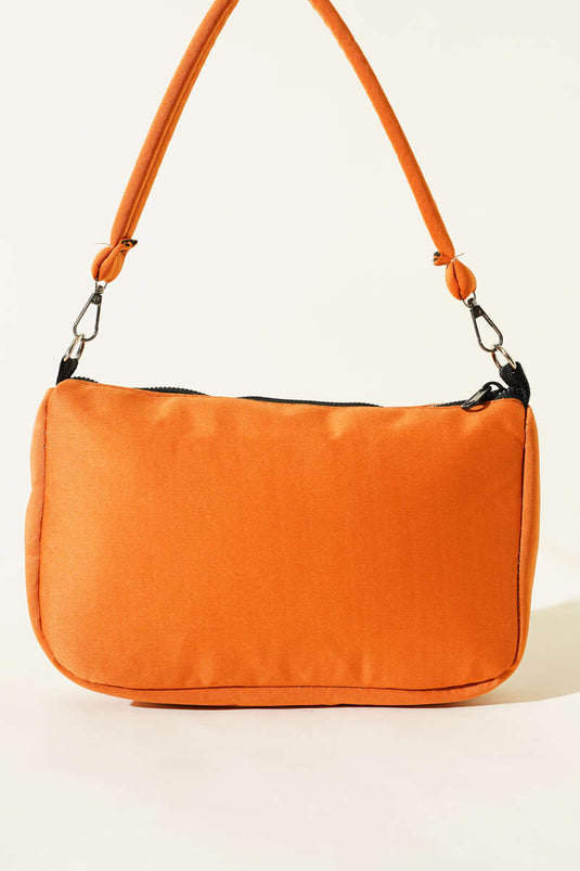 Sac rectangulaire à fermeture éclair, orange