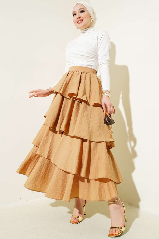 Lagenrock mit Reißverschluss Latte