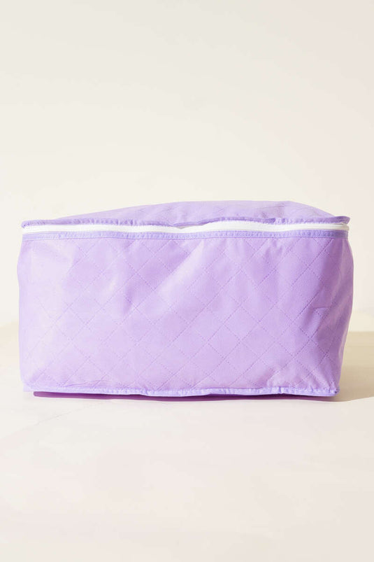 Aufbewahrungsbeutel für Pullover aus Vliesstoff mit Reißverschluss, Flieder