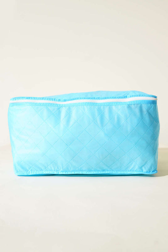 Aufbewahrungsbeutel für Pullover aus Vliesstoff mit Reißverschluss, blau