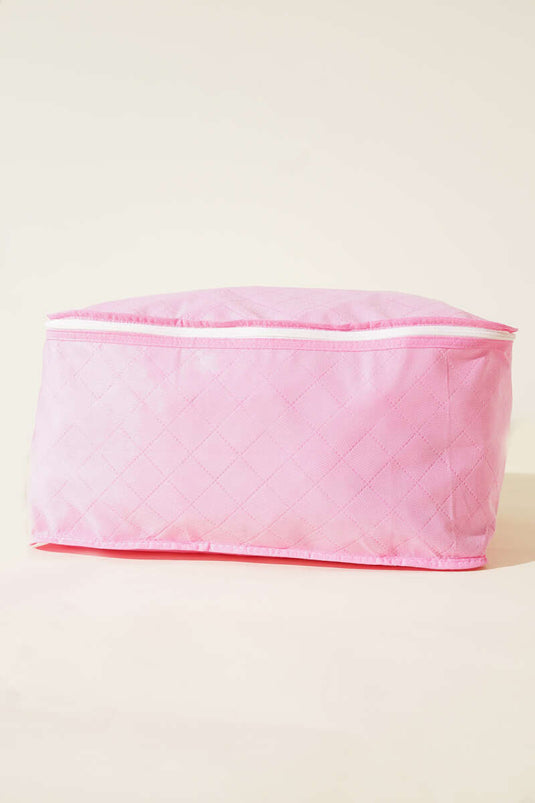 Rosa Aufbewahrungstasche für Pullover (nicht aus Stoff) mit Reißverschluss