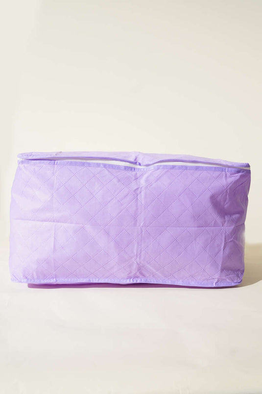 Kissenaufbewahrungsbeutel aus Vliesstoff mit Reißverschluss, Flieder