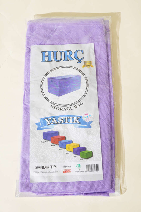 Zippered Non-woven Pillow Storage Bag, Lilac