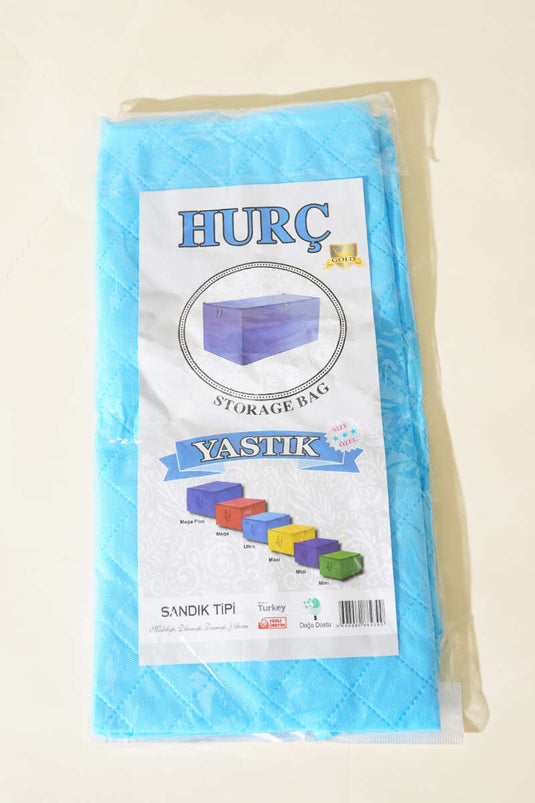 Zippered Non-woven Pillow Storage Bag, Blue