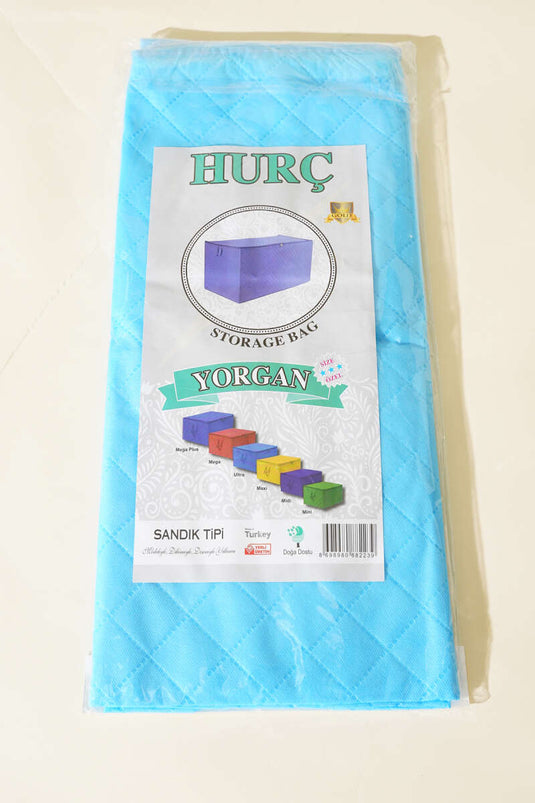 Fermuarlı Tela Yorgan Hurç Mavi
