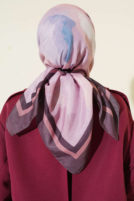 وشاح لينا بنقشة فيوري، بني داكن