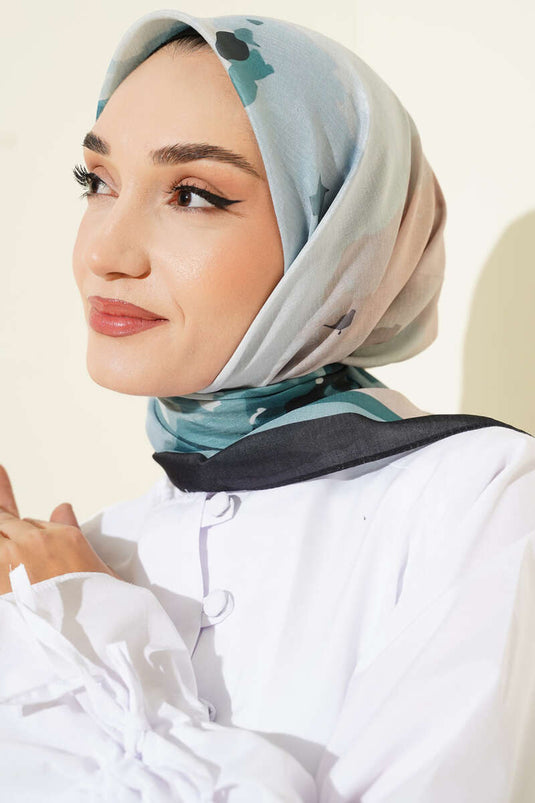 وشاح لينا بنقشة فيوري، لون الزمرد