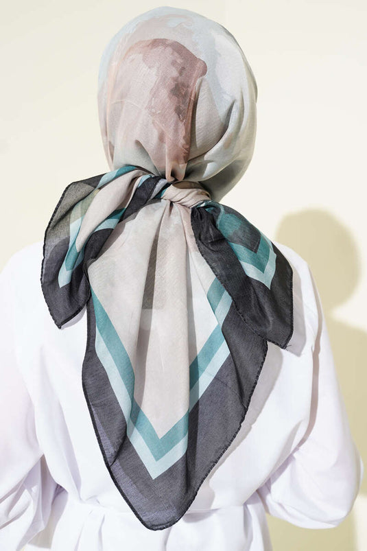 وشاح لينا بنقشة فيوري، لون الزمرد