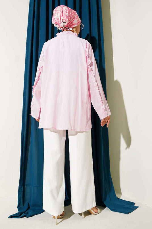 كيمونو وردي بتفاصيل الكشكشة