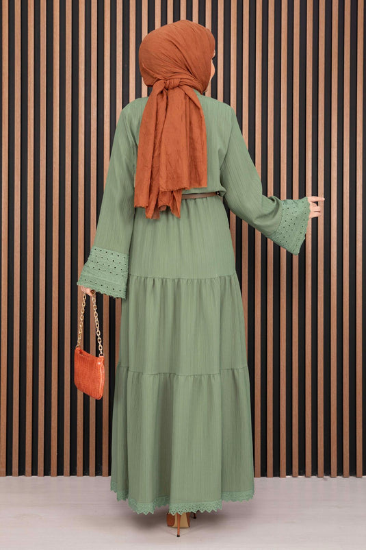 Ensemble deux pièces chemise et jupe Fistolu menthe