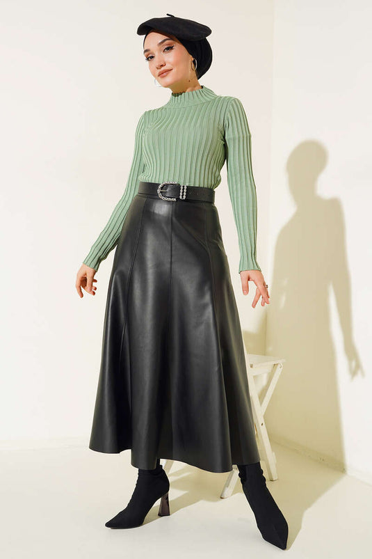 Maillot Fitilli Esnek Kazak Menthe