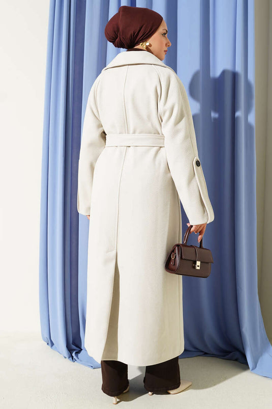 Fitilli Kuşaklı Kaşe Kaban Taş