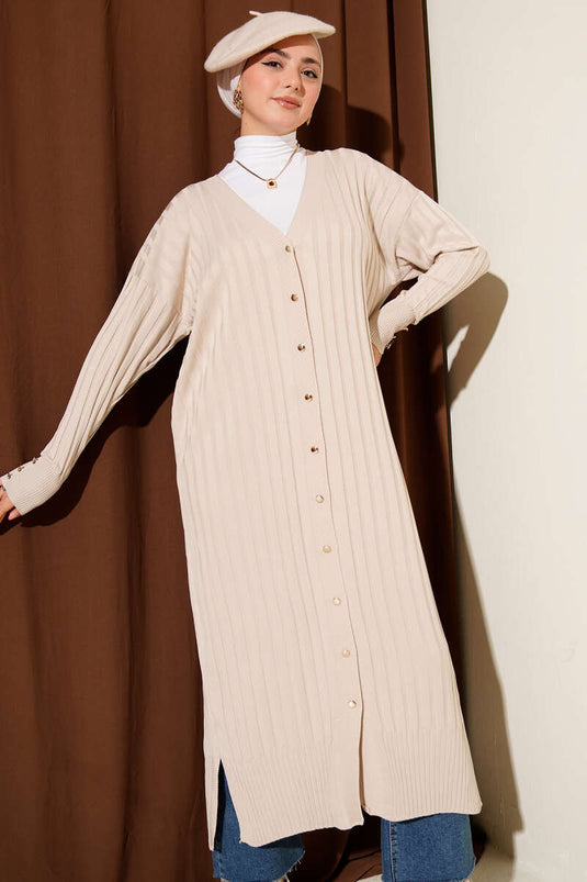 Fitilli Merserize Hırka Taş