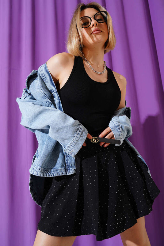 Ribbed Sports Bodysuit Black