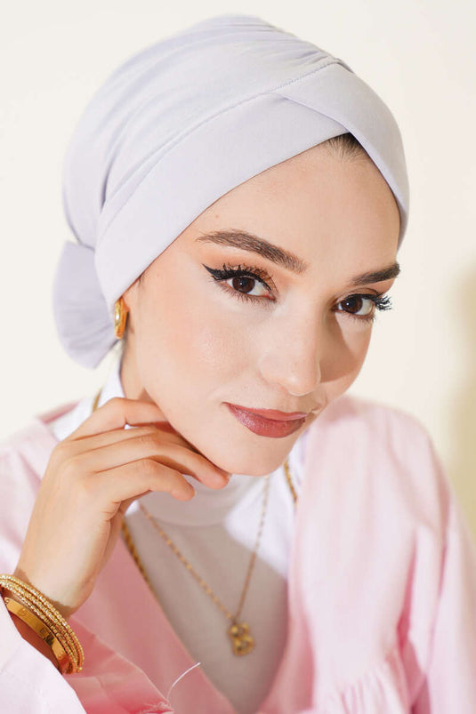 Grey Bonnet with Bow Detail