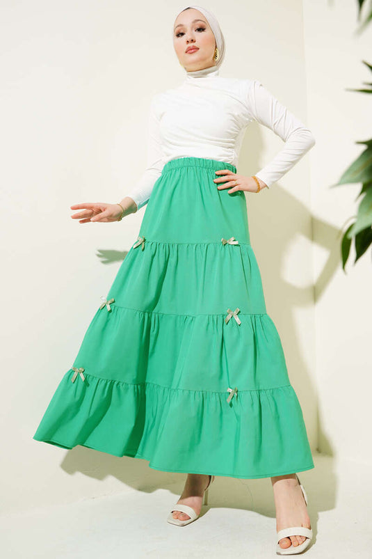 Zigeunerrock mit Schleife Benetton