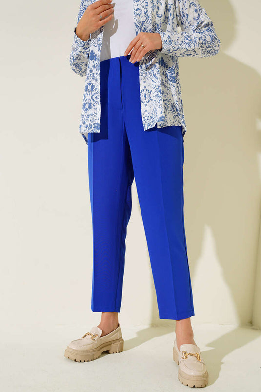 Flato Detailed Pants Royal Blue