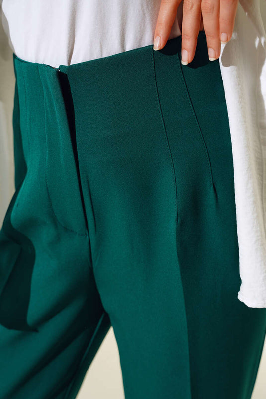 Flato Detailed Pants Emerald