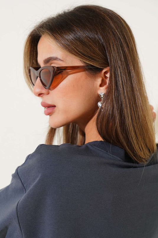 Flora Series Cat Eye Glasses Tan