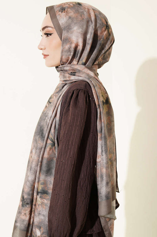 Châle Batik Floral Vert Nefti