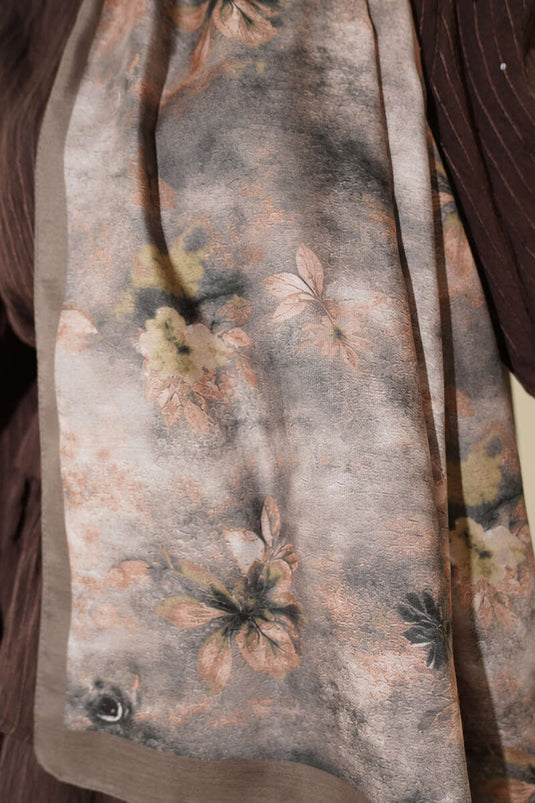 Châle Batik Floral Vert Nefti