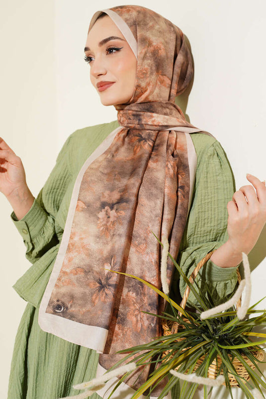 Écharpe Batik Floral Taş