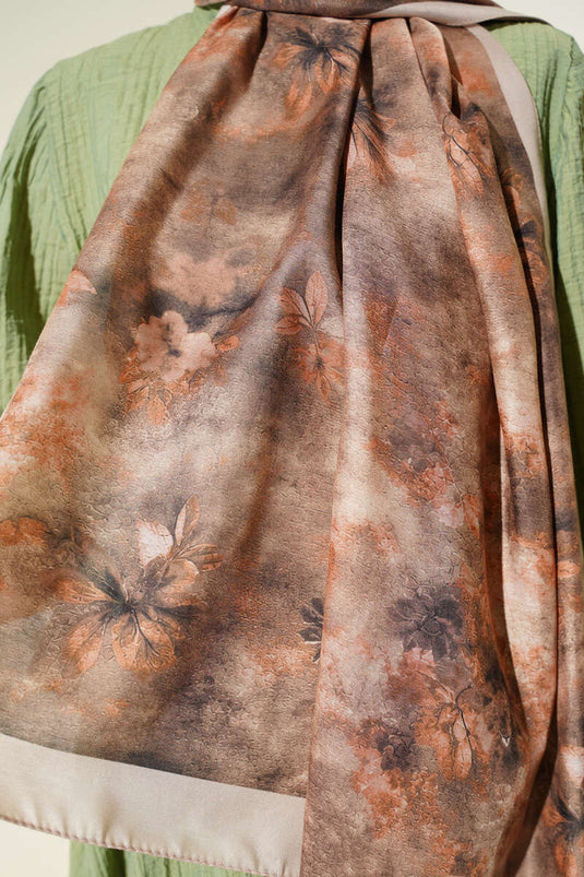 Écharpe Batik Floral Taş