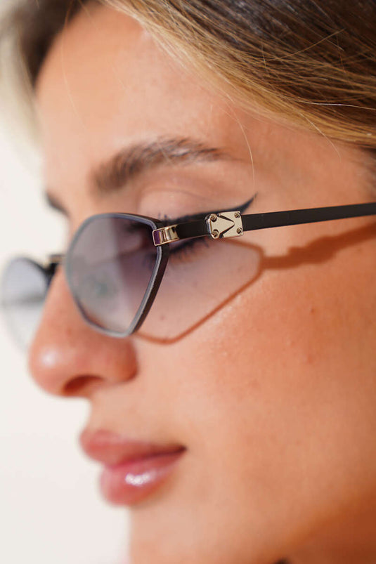 Freya-Serie Brille Schwarz Grün