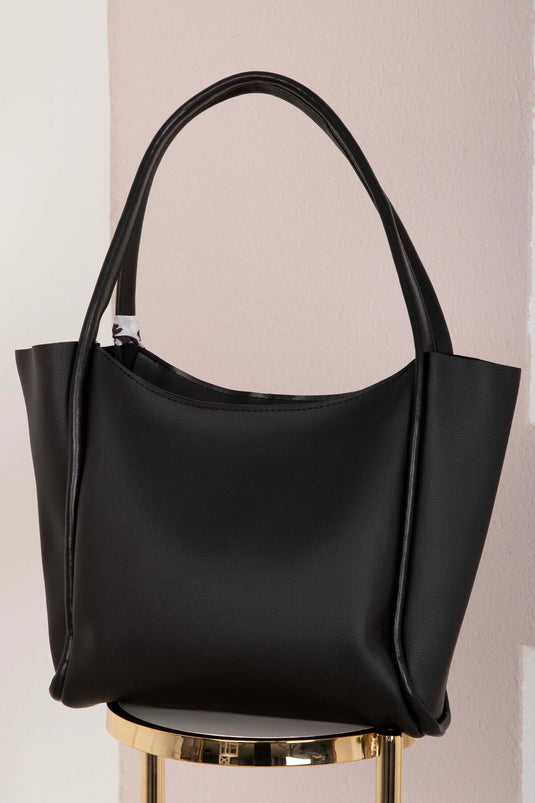 Scarf-Embellished Arm Bag -14