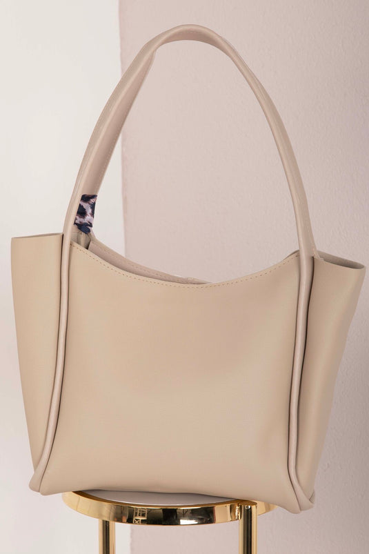 Scarf-Embellished Arm Bag -15