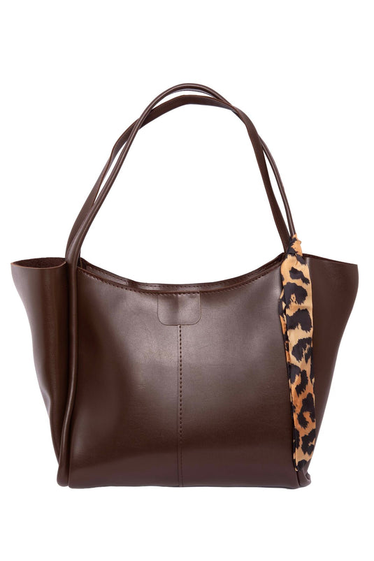 Sac à bandoulière avec détail foulard -22