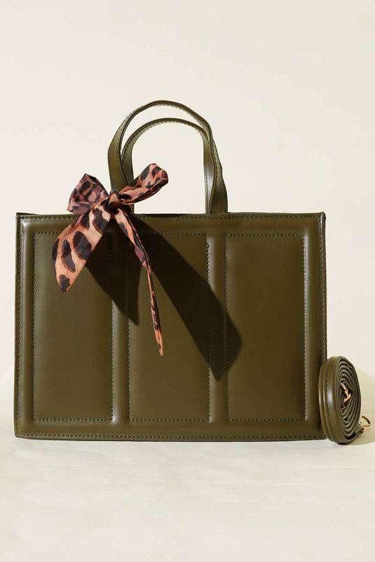 Rectangular Scarf Bag Khaki