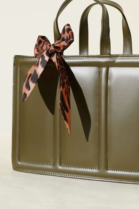 Rectangular Scarf Bag Khaki