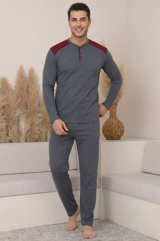 Garnili Pyjama Homme Grande Taille Couleur Fumé