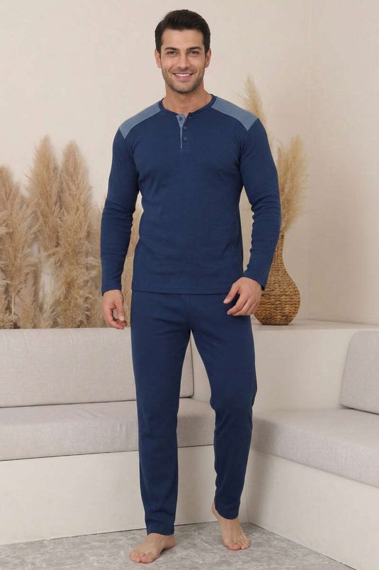 Garnili Plus Size Men's Pajama Set Parliament