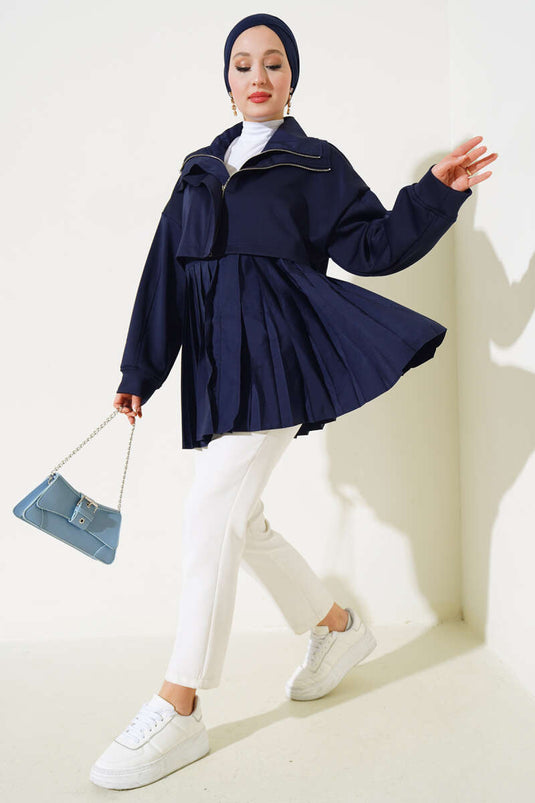 Bonnet de plongée bleu marine orné