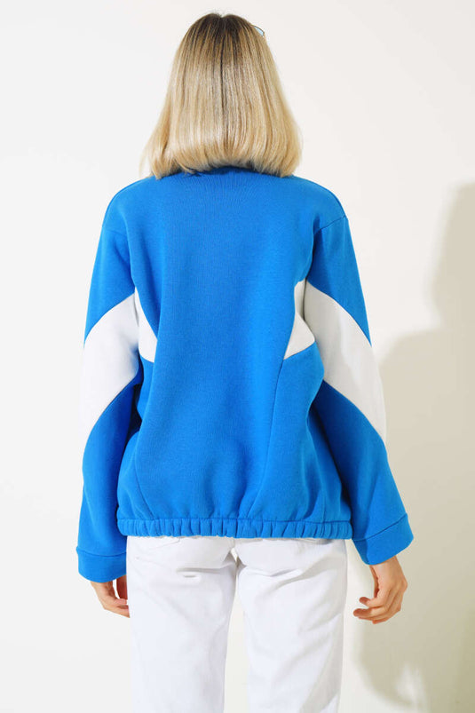 Gilet court décontracté à trois fils orné Saxe