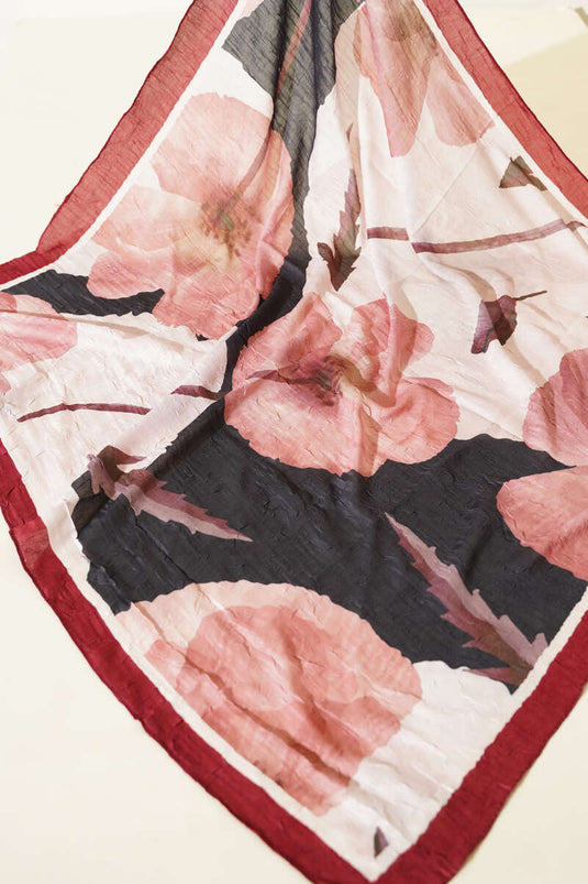 Poppy Pattern Bamboo Kash 3-Piece Assorted Scarf Set 2