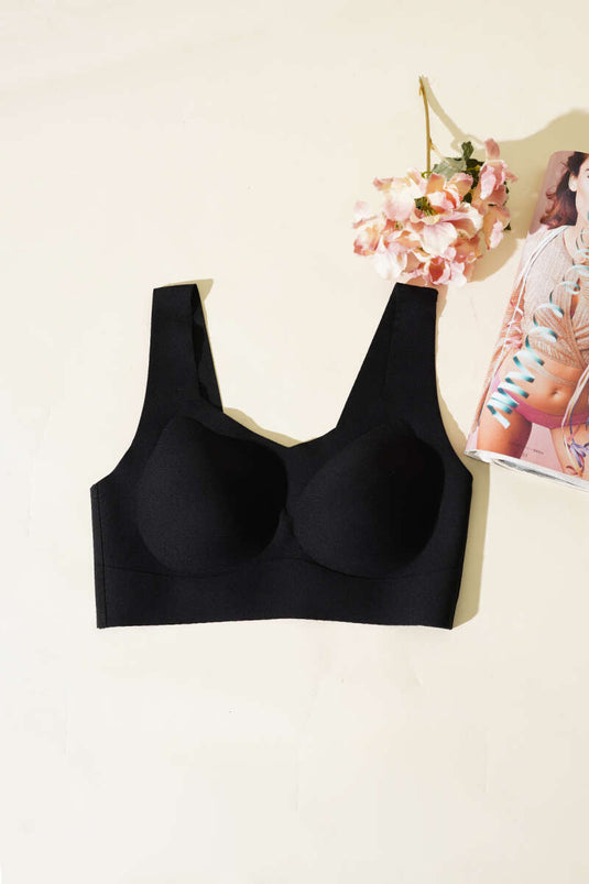 Wide Strap Zero Feel Ziro Gram Bra Black
