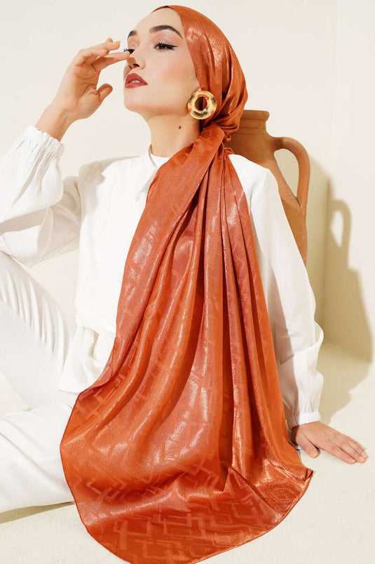 Geometry Patterned Jacquard Shawl Tile - 27