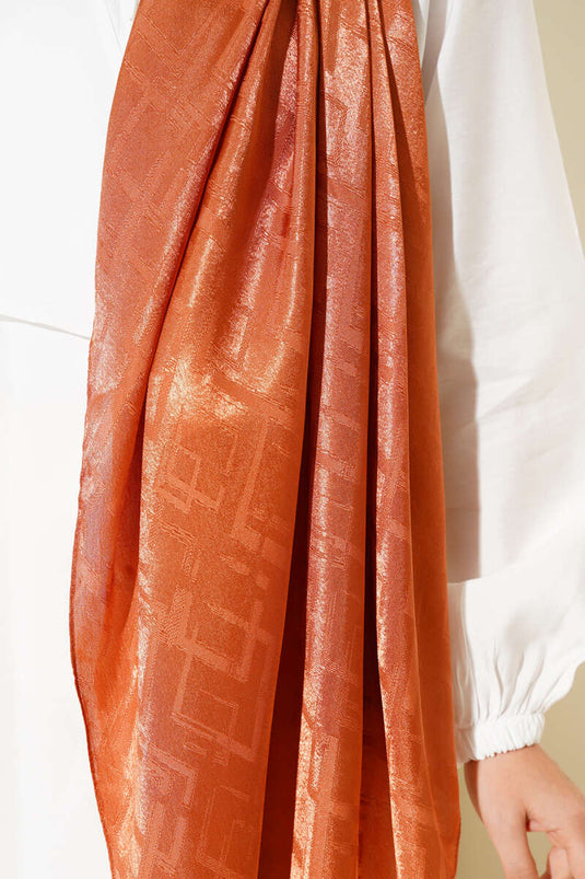 Geometry Patterned Jacquard Shawl Tile - 27